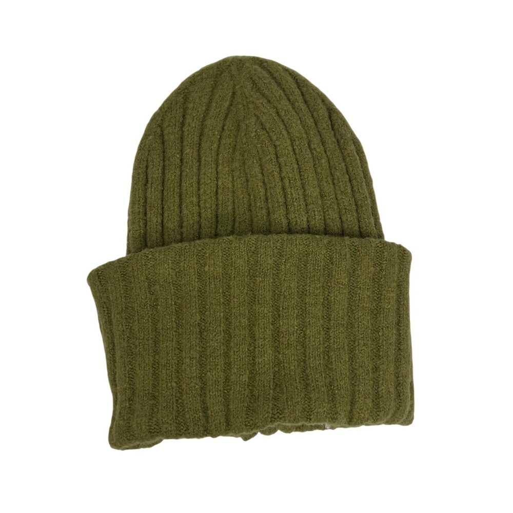 NWT Anthropologie Maeve Women's‎ Olive Green Soft Winter Timeless Hat Beanie